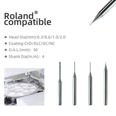 Fresas de fresado dental de zirconio de Vsmile para Roland