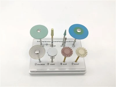 Kit de pulido y pulido de cerámica de vidrio para laboratorio dental